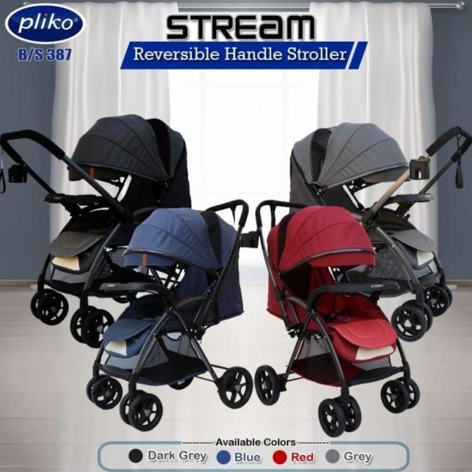 Stroller Baby Murah Pliko Stream 387 Kereta Dorong Bayi Bs Gosend Grab