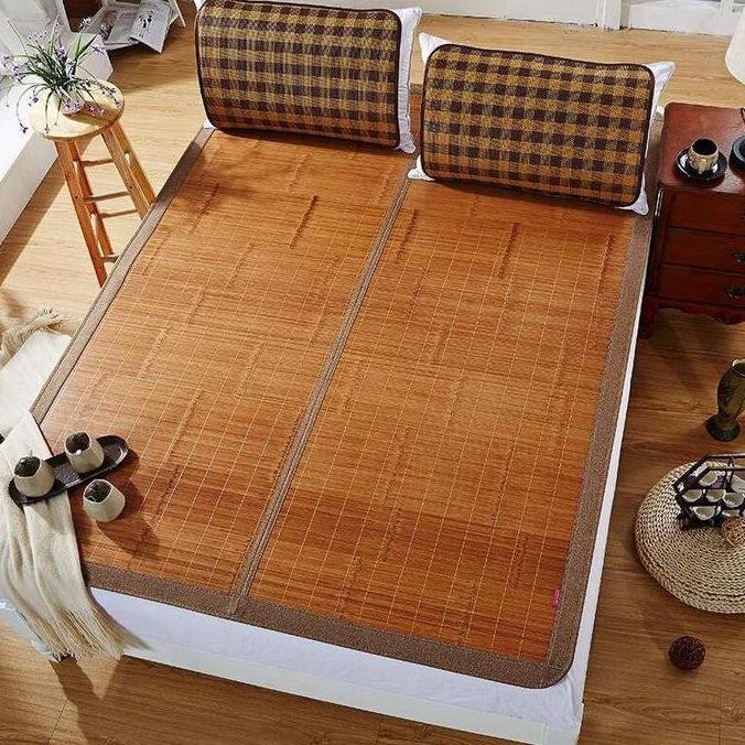 TIKAR BAMBU LIPAT / TIKAR LANTAI BAMBU / KARPET UK. 180X200cm t