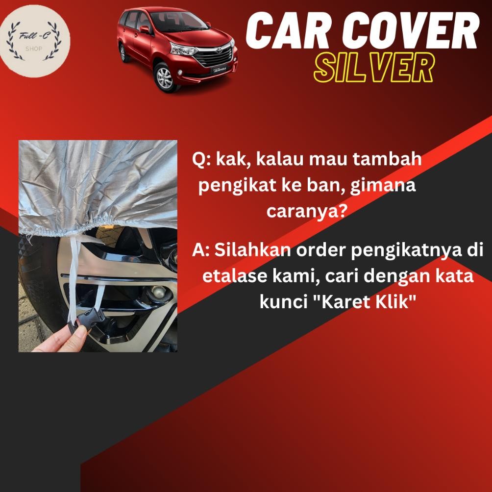 Selimut Sarung Cover Mobil Silver Avanza, Avanza 2022, Etios, March, HRV, Mobilio
