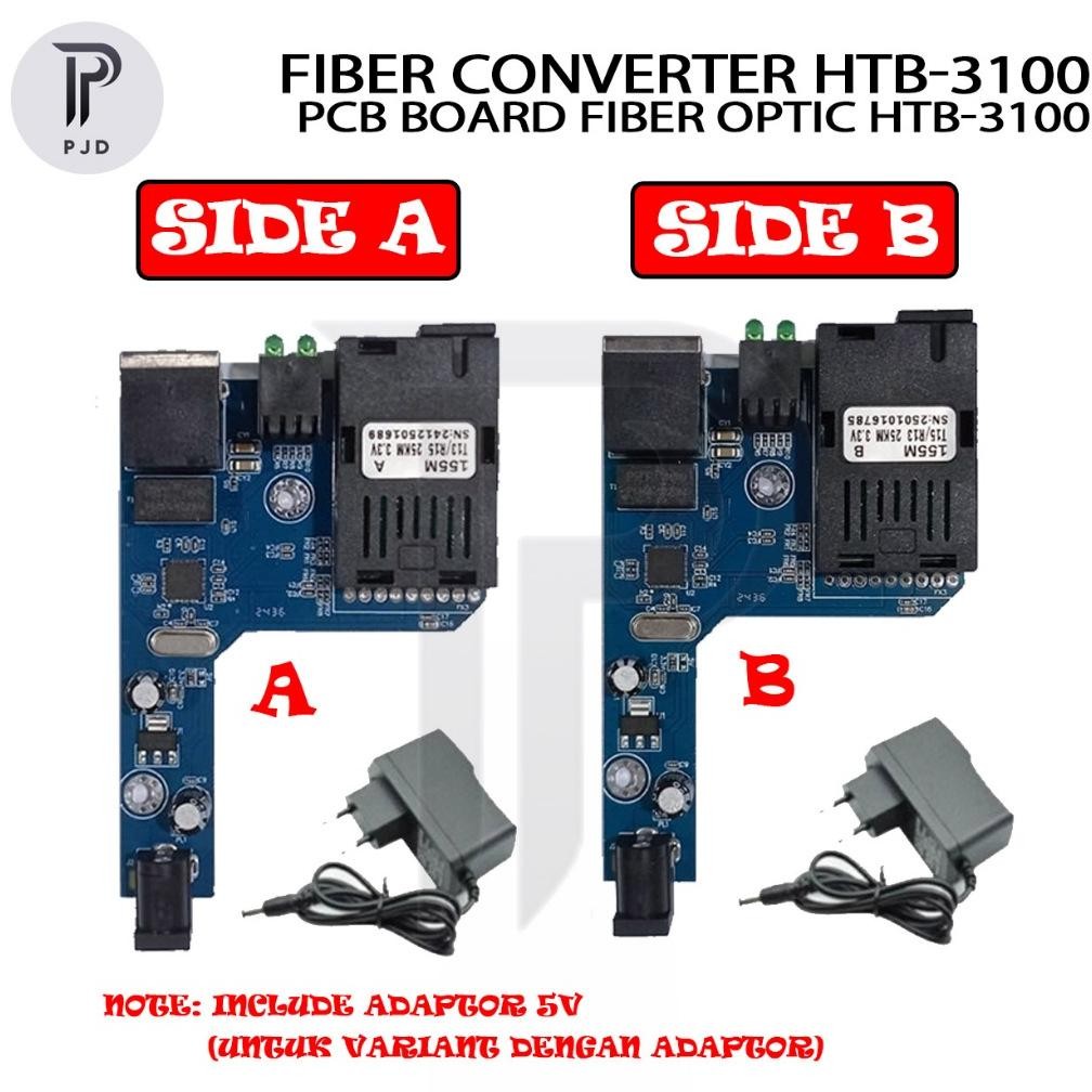 PCB Netlink HTB-3100 A+B Side A Side B Fiber Optic Media Converter FO