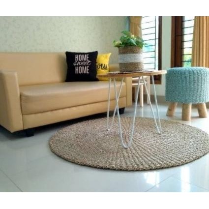 Rug Seagrass NATURAL POLOS/ Karpet Anyaman Seagrass Estetika Big Size