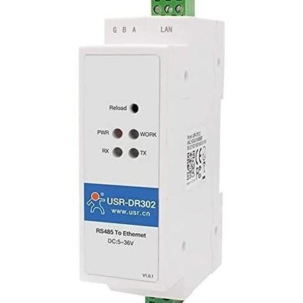 DIN RAIL RS485 to Ethernet converter ModBus Gateway USR-DR302