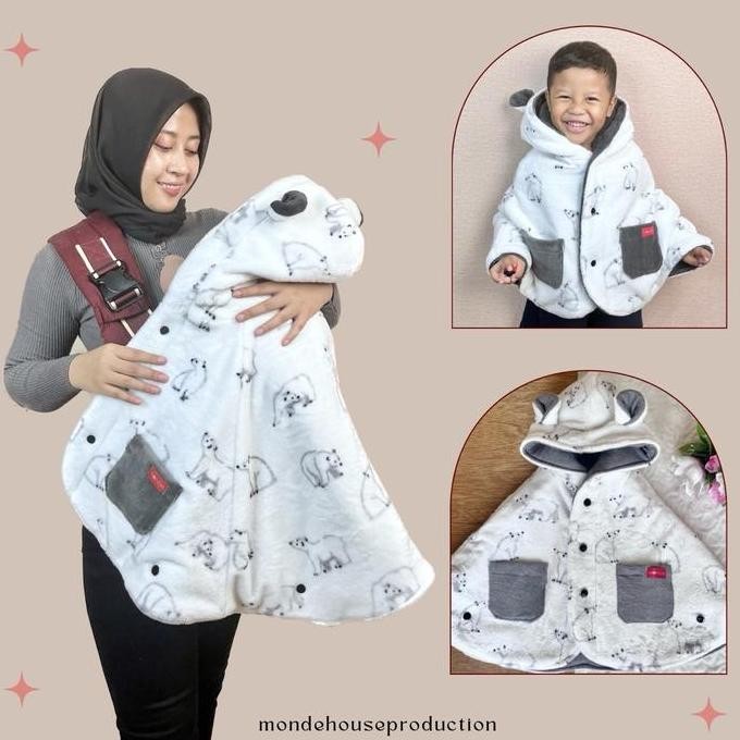 Babycape mantel bayi selimut topi bayi Balita Bayi Baru lahir