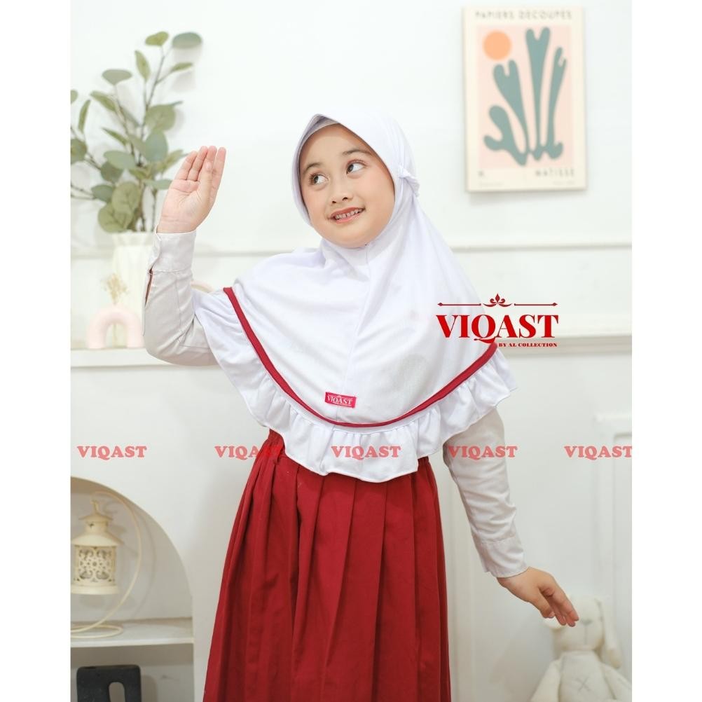 SM - KERUDUNG SEKOLAH REMPEL TK & SD ( SIZE 6 - 10 TAHUN ) HIJAB SD GLADIS JILBAB ANAK SEKOLAH KAOS 