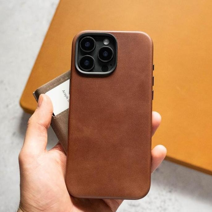 Leather Case for iPhone 16 Pro Max Plus Andar The Aspen Casing Cover Original New