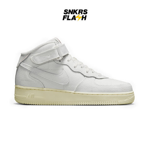 NIKE Force 1 07 Mid Lx Summit White Sepatu Sneakers Wanita - DZ4866121 - Size 40.5
