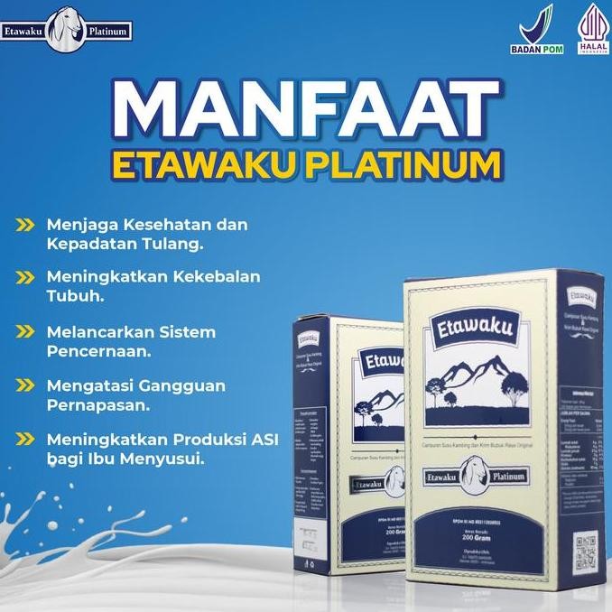 

Etawaku Platinum Susu Kambing Etawa Alami Tinggi Kalsium Paket 1 Box Kualitas Terbaik Harga Termurah