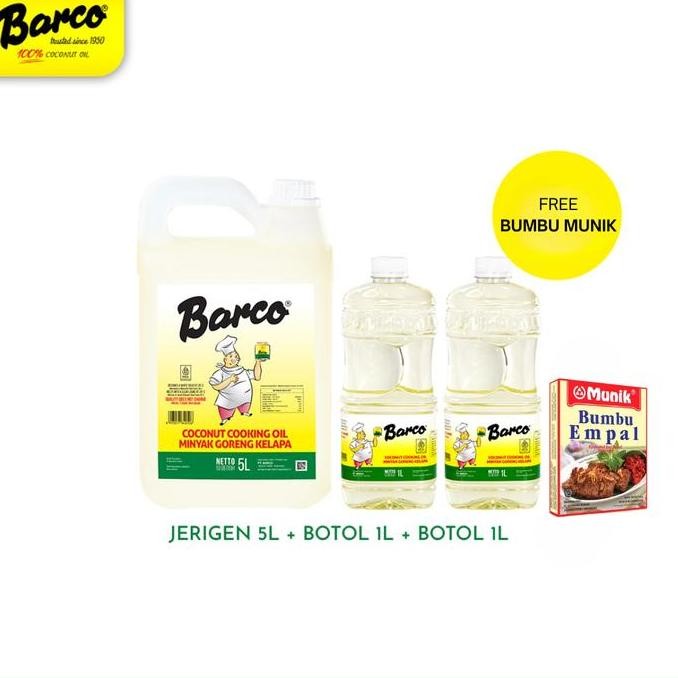 

Paket Minyak Barco!! Jerrycan 5 Liter & Botol 1 Liter - 2Pcs (Free Payung) Kualitas Terbaik Harga Termurah