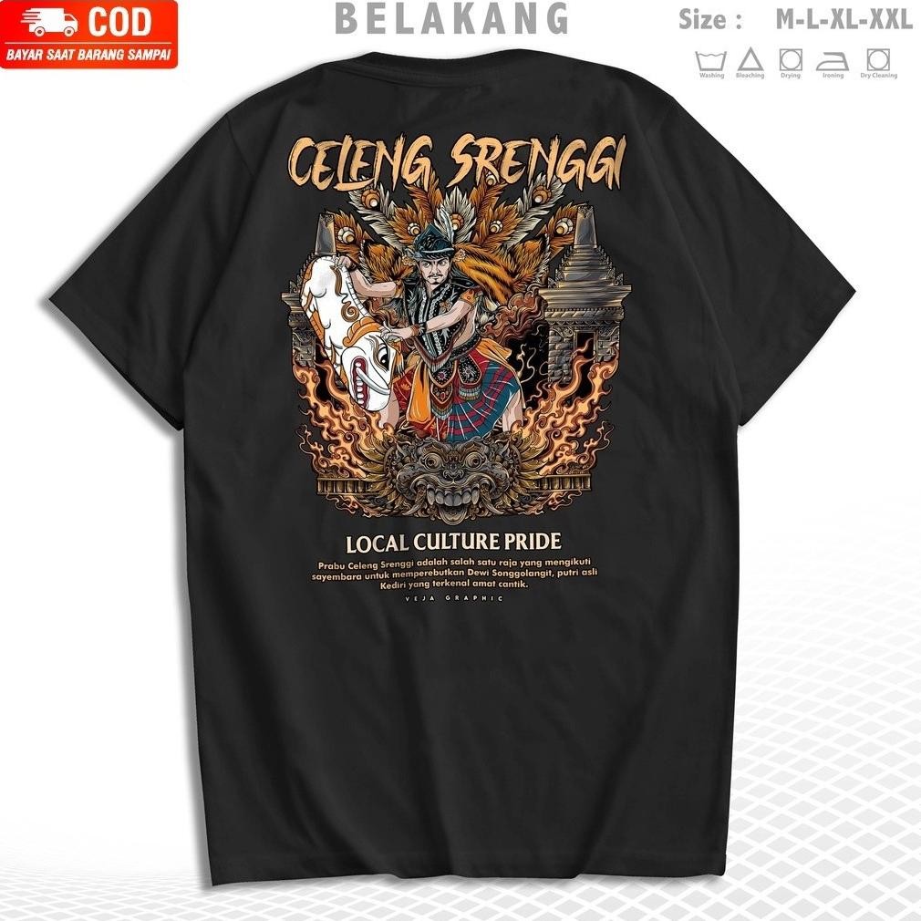 Promo Allstore76Kaos Distro Kaos Atasan Kaos Prabu Celenggi Srenggi Indonesian Culture For Men And W