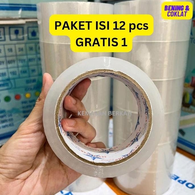 

Lakban Paket Isi 12 Pcs Gratis 1 Packing 45 Mm 90 Y Co