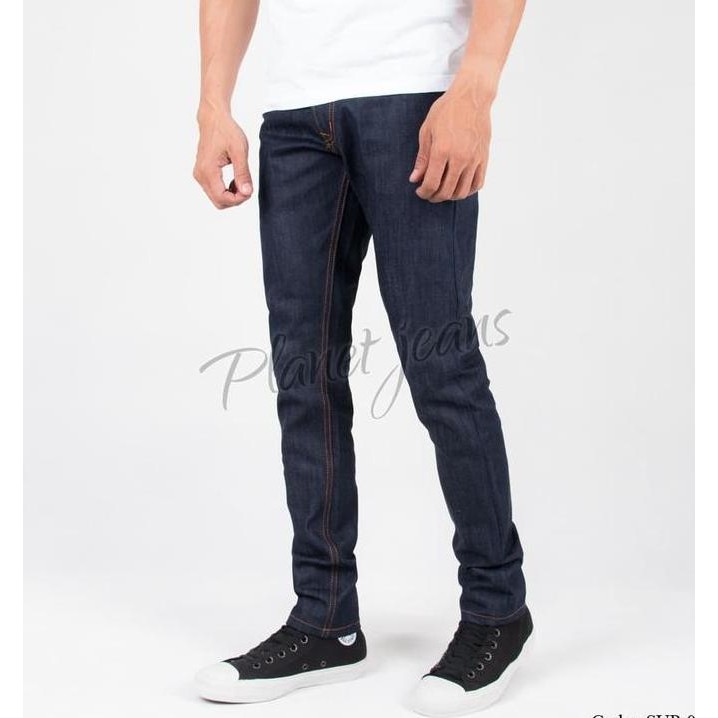 Celana jeans skinny panjang raw denim japan non selvedge cowok skiny daps