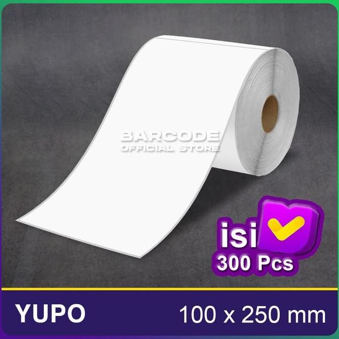 

Label Bare Yupo 10050 1 Line Isi 250 Pcs Stiker 100 x 250 mm