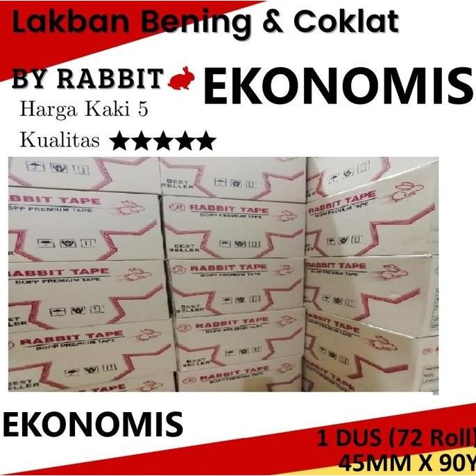 

Lakban 2" 45Mm X 90 Yard Ekonomis ( 1Dus / 72 Roll ) Co