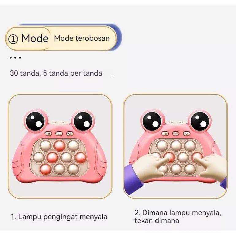 JoeraganlapakFast Push Pop It Elektronik Karakter Katak Kodok Jerapah Kelinci Murah Original Viral