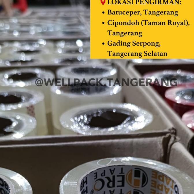 

Salin (Per Dus) Lakban Herotape Fragile Unboxing 2In1| 45Micron Super Tebal | Harga Pabrik Co