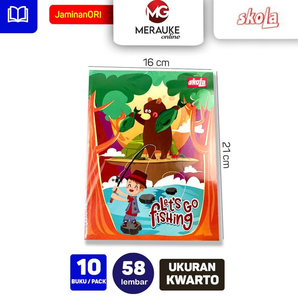 

Buku Tulis SKOLA 58 Lembar (1 Pack isi 10 Buku)