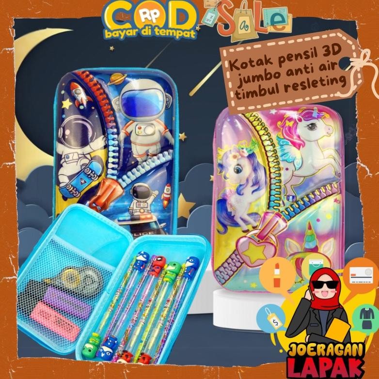 

Kotak Pensil 3D Jumbo Kotak Pen Besar Resleting Anti Air Timbul Astronot Dino Unicorn Plastik Eva Sekat Bulpoint Penghapus Pena Penggaris Wadah Alat Sekolah 3 Dimensi Boy Girl Trending