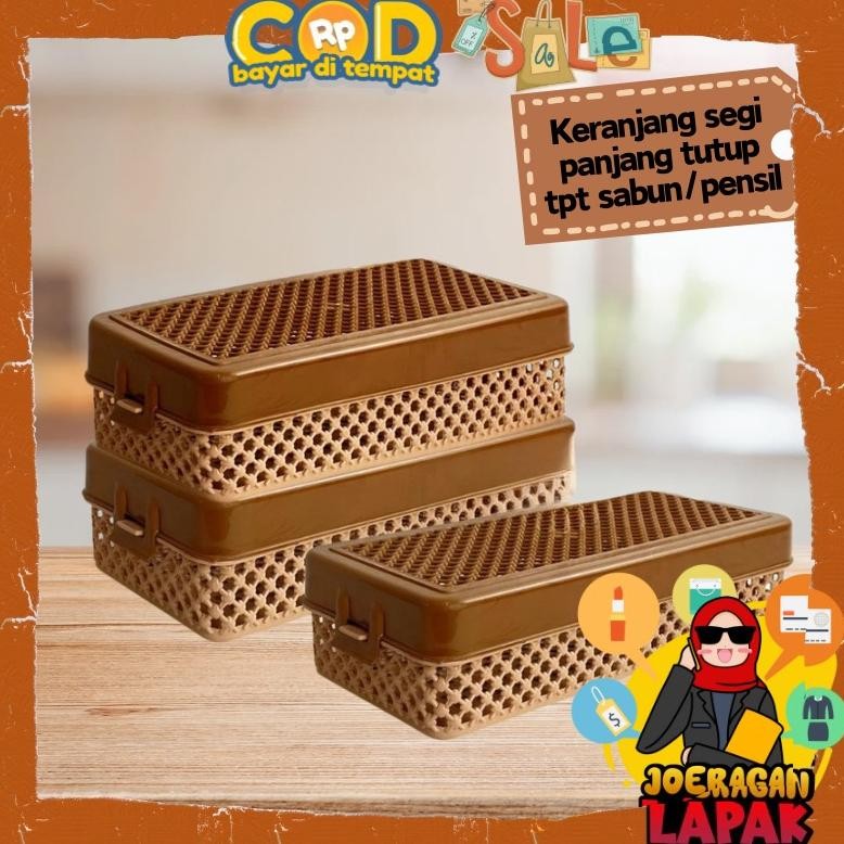 

Joeraganlapak Tepak Pensil/Sabun Viral - Kotak Penyimpanan Tutup Keranjang Peralatan Sekolah Mandi Pencil Case Box Serbaguna Plastik Lubang Terlaris
