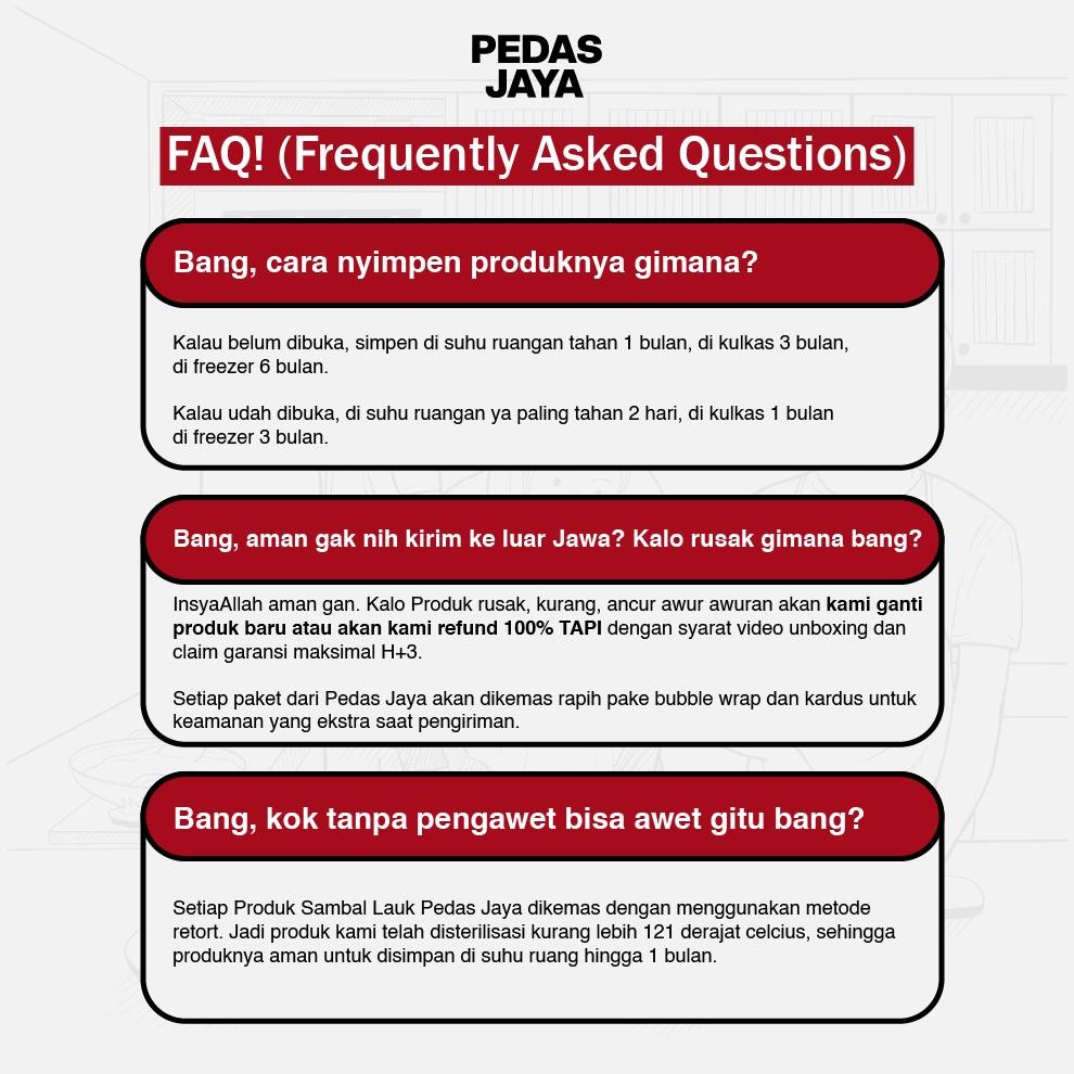 

Sambal Lauk | Sambal Cumi | Sambal Cakalang Fufu | Sambal Teri Kecombrang | Sambal Ayam Suwir Pedas Jaya 100gr RB10