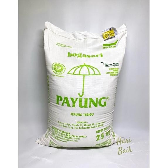 

Tepung Terigu Payung 25kg (gosend/grab only)