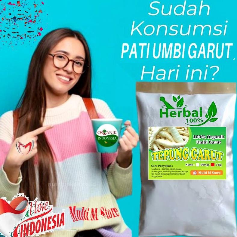 

1 Kg Tepung Pati Garut Kualitas Premium | Terapi Maag Asam Lambung