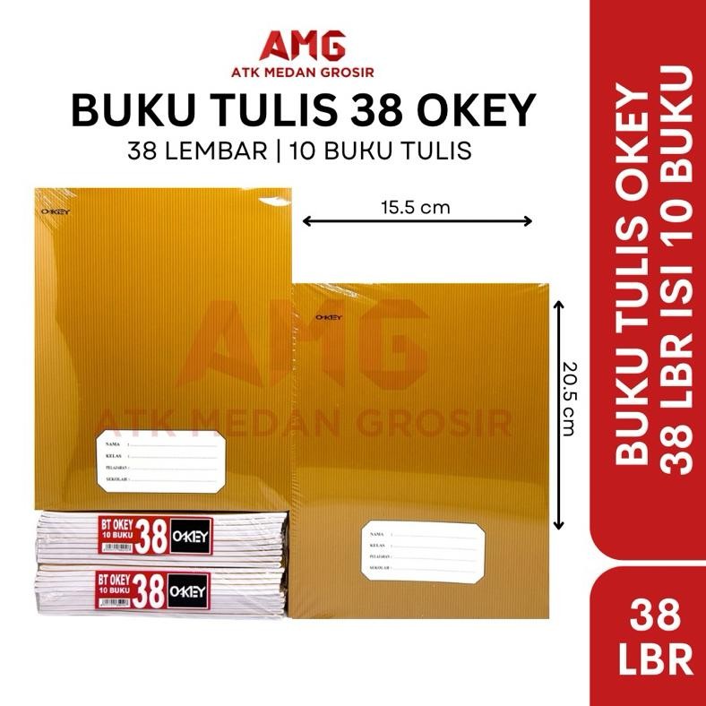 

Buku Tulis Okey Pendek 38 Lembar Coklat Isi 10 Buku