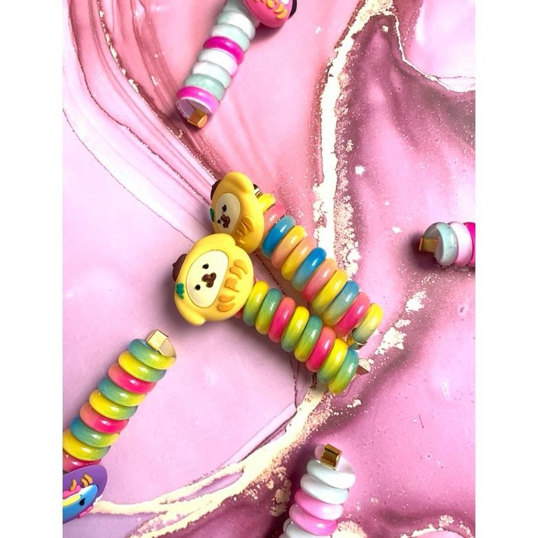 Kuncir Ikat Rambut Spiral Sanrio Lotso - Karet Kunciran Kepala Anak Lucu Karakter Tali Kuda Tinggi B