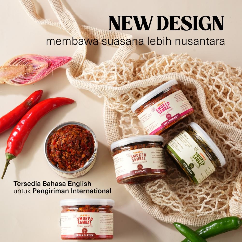 

Irwan's Smoked Sambal - Paket Hemat Bundle 3 Rasa Sambal (Pedas Gledek, Kecombrang, Hijau Asap) RB10