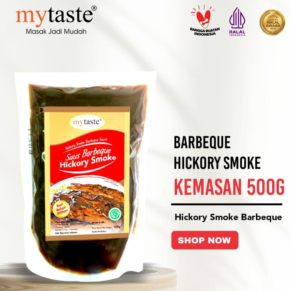 

MyTaste Saus BBQ Hickory Smoke Halal 500 Gr RB10
