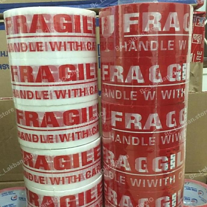 

Lakban Fragile (1 Pcs ) Merah Nawa Tape Kualitas Terbaik 90 Yard Co