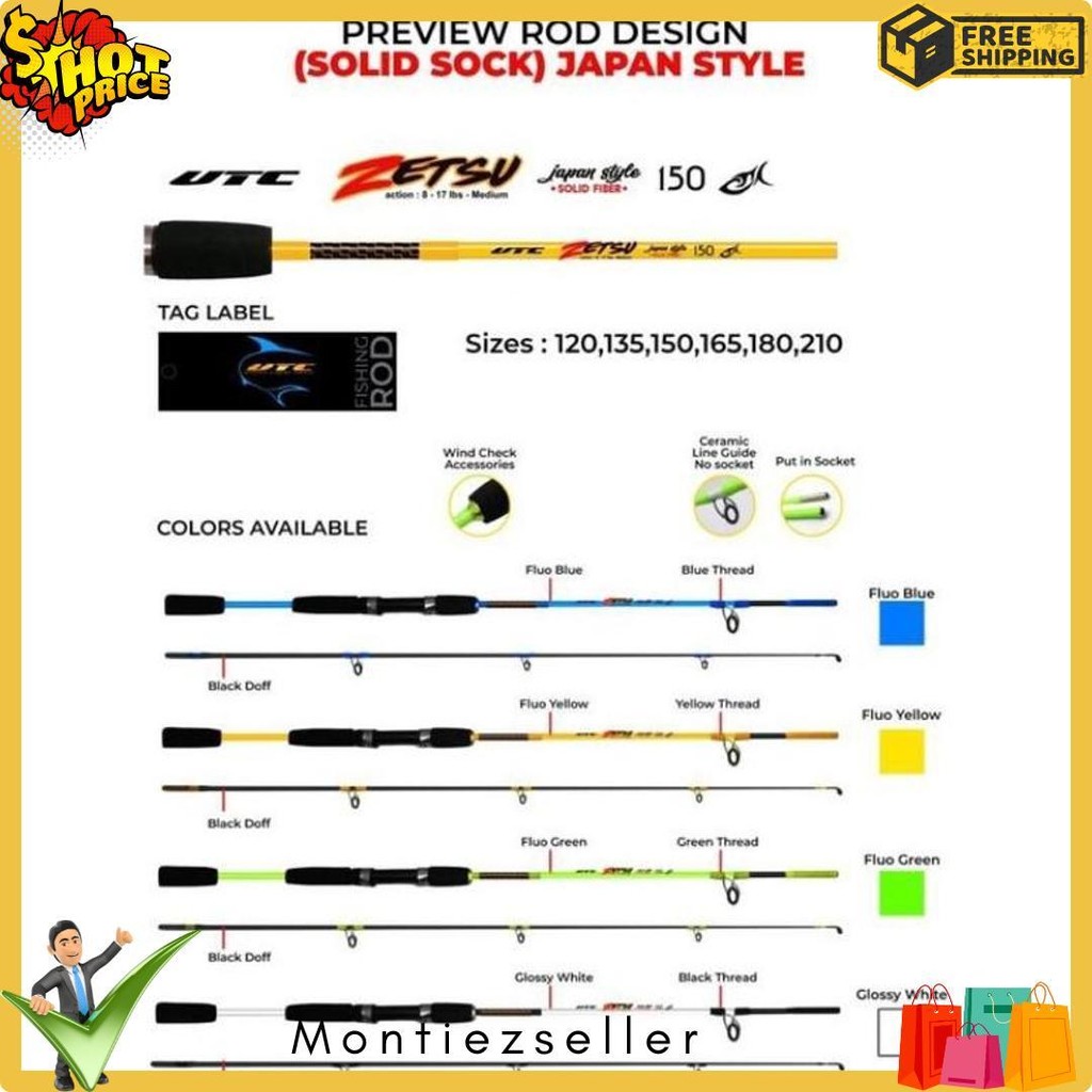 Joran Utc/Utecate Zetsu 210 Diskon Setengah Harga