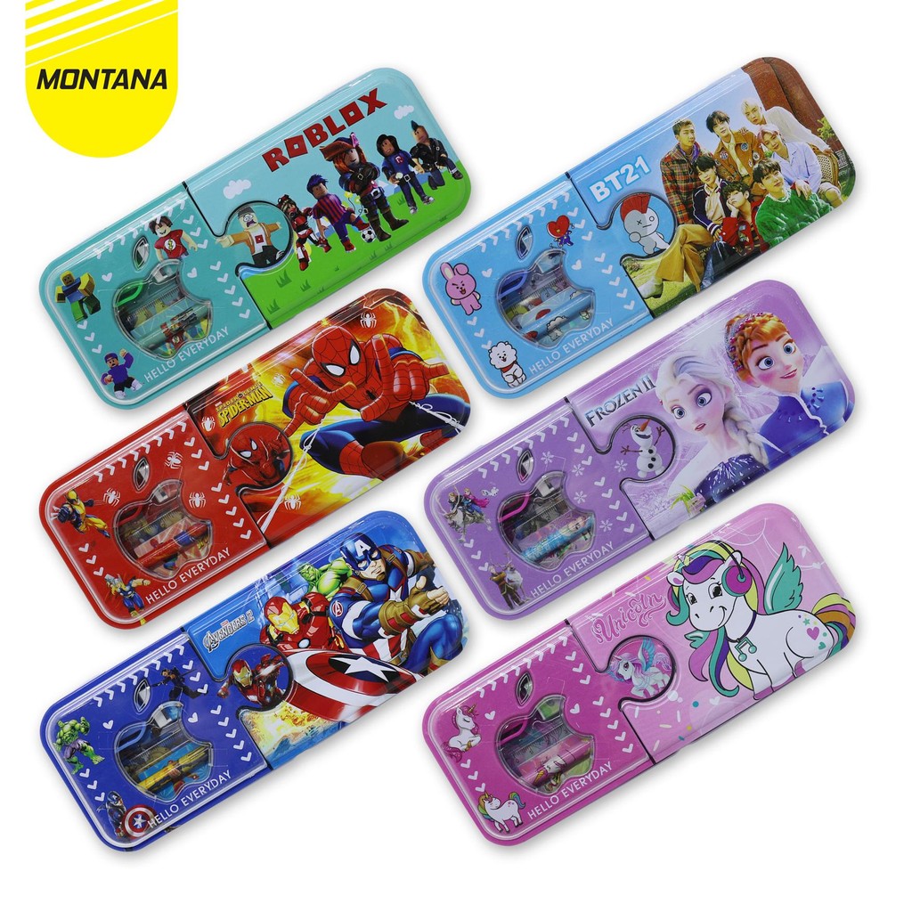 

MONTANA KOTAK PENSIL 21X8.2X3 CM PENCIL CASE STUDY SET TEMPAT ALAT TULIS 4318