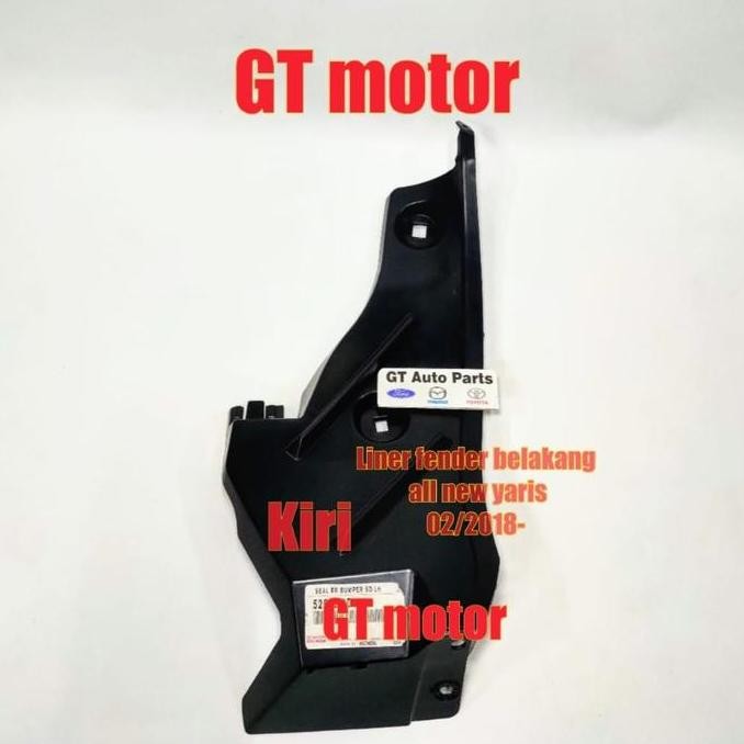 . Plastik Liner Inner Fender Belakang Kiri All New Yaris 2018-Up