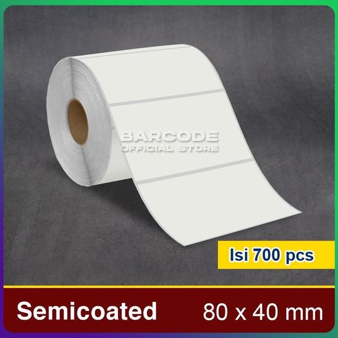 

Label Semicoated 80x40mm Kertas Sticker 80x40 mm Isi 700Pcs 1 Line