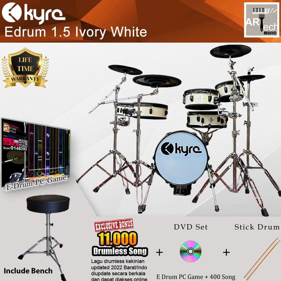 NEW Drum Elektrik Kyre 1.5 Series / Electric Drum Kyre Series 1.5 Lifetime Guarantee
