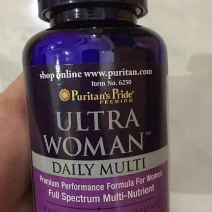 Puritan Puritan'S Pride Daily Multi Multivamin Women Woman 90 Caps Original Produk
