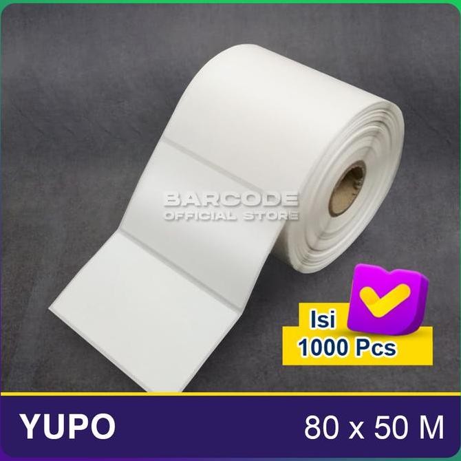

Kertas Label Stiker Bare Yupo 80 x 50 mm 1 Line Isi 1000 80x50