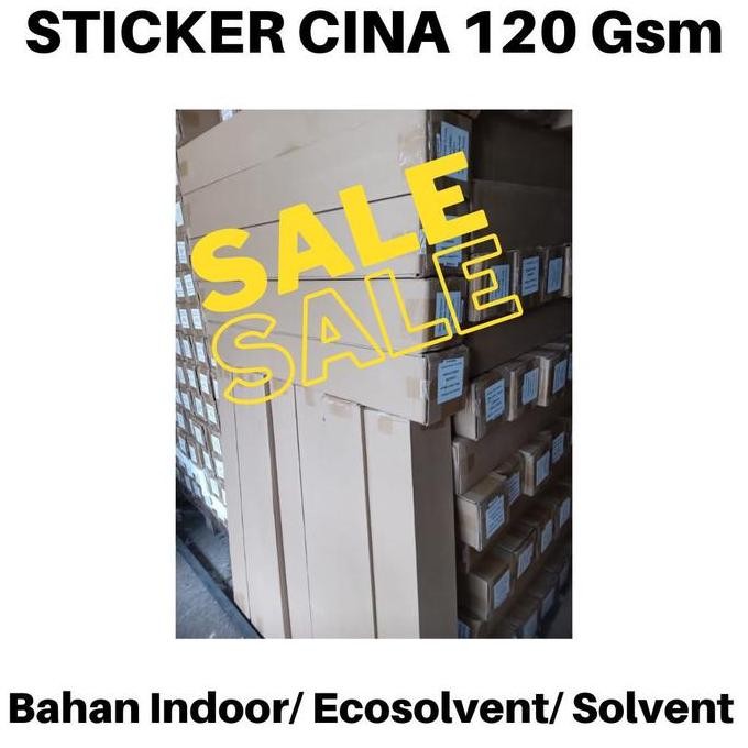 

Sticker Vinyl Cina 120 Gsm (Roll) | Uk. 1,07 - 1,27 - 1,52 M Co