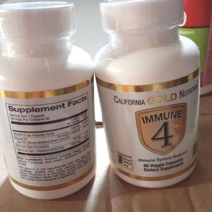 California Gold Nitrition Immune 4 60 Original Produk