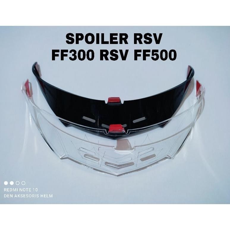 Cuci Gudang !!! Termurah Spoiler Gpr Helm Rsv Ff300 Rsv Ff500 Rsv Ff Zero Hitam Bening Prenium