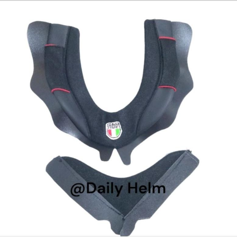 New Collection  Paket Neckroll& Chinguard (Busa Leher Dan Dagu)Helm Fullpace Model Agv Masuk Semua H