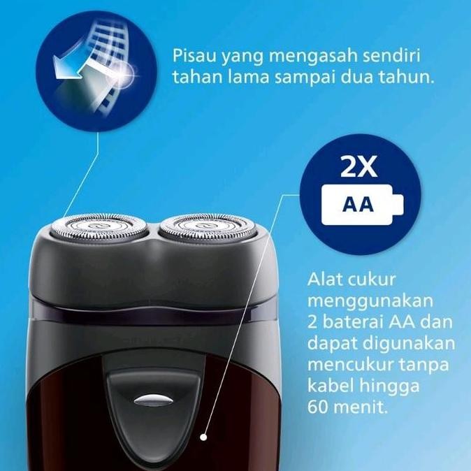 TERMURAH - PHILIPS Shaver Tiger PQ206 Alat Cukur Kumis Jenggot Bandung