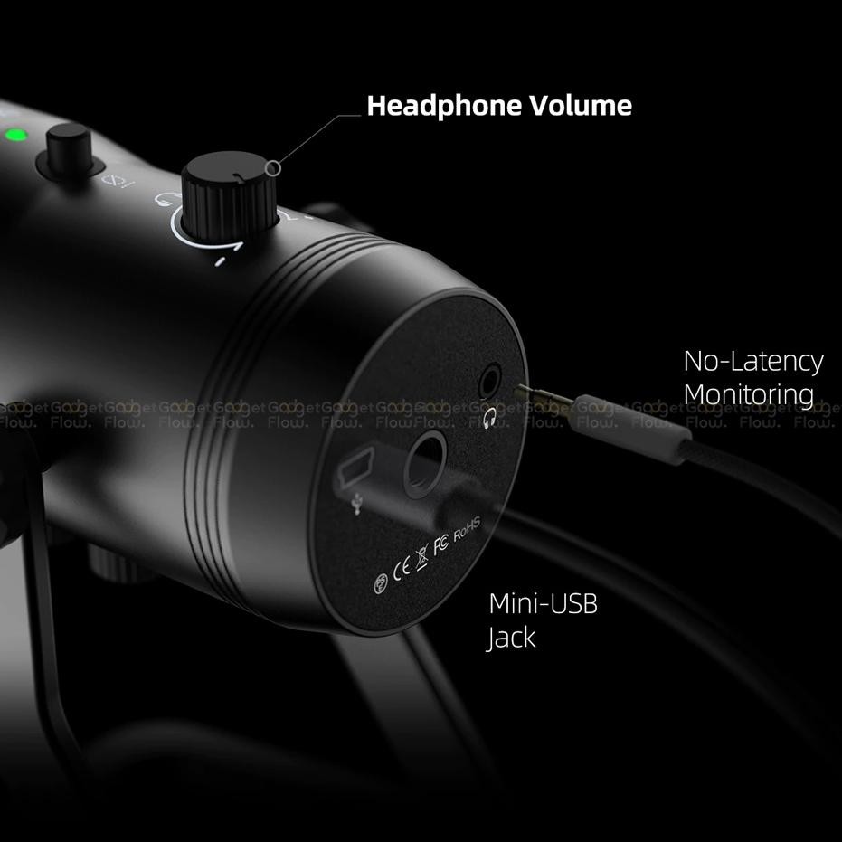 Fifine K690 USB Mic Microphone USB Mic Recording ASMR Podcast PC ZU11