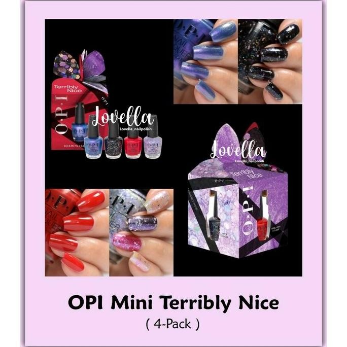 TERLARIS - OPI Mini 4 Pack (OPI ORIGINAL / OPI NAIL POLISH / OPI ASLI)