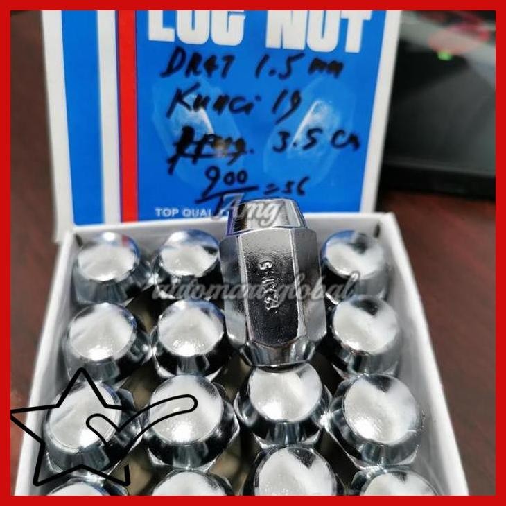 [AMG] MUR BAUT RODA 1.25 KUNCI 19 3.5CM SET 16PC