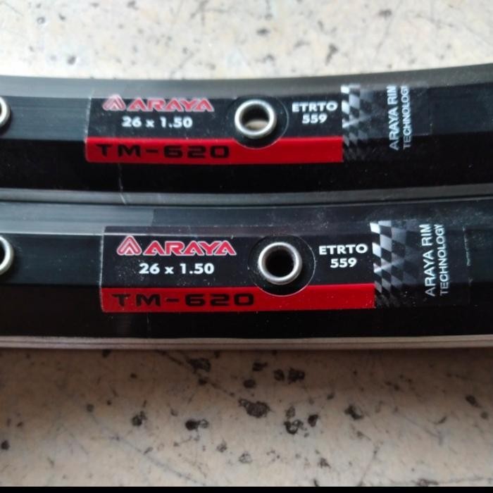 Velg 26 Araya Tm 620 Rim Hole 32 Dan Hole 36 Harga Sepasang Original Dan Terpercaya
