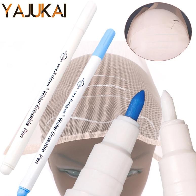 

1pcs Water Erasable Pen For Fabric Disappearing Ink Marking Pen For Cloth Sewing Blue Soluble Cross Stitch Pen White Marked Pen