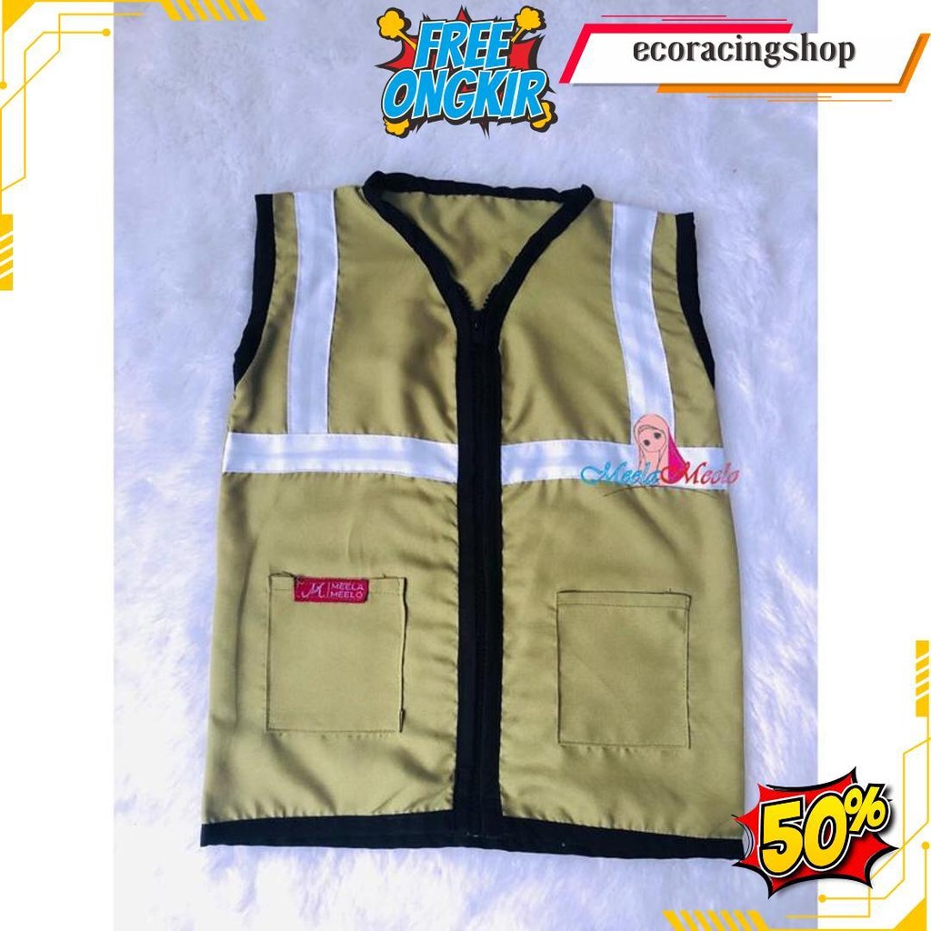 Kostum Photoshoot Profesi Anak Pekerja Rompi Kontraktor Safety Proyek Foto Newborn Terlaris