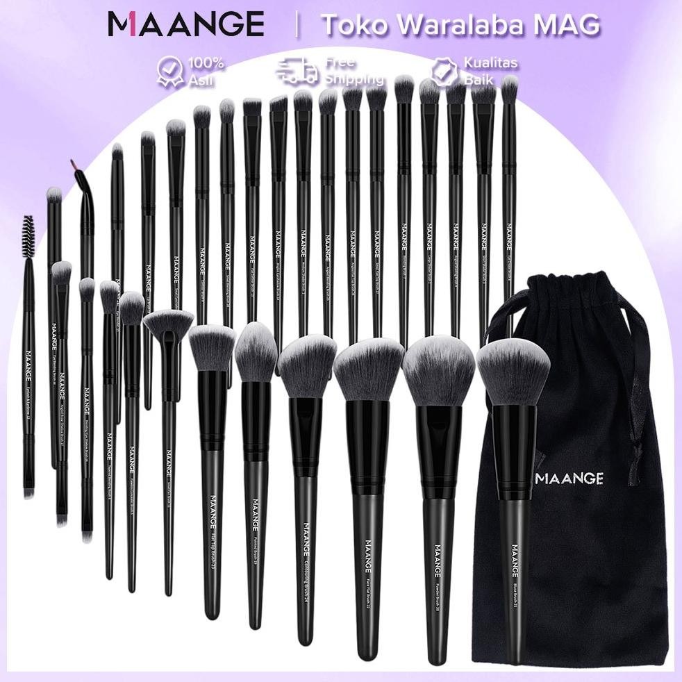 

baru maange kuas make up 30pcs set profesional + kantong penyimpanan & sintetis