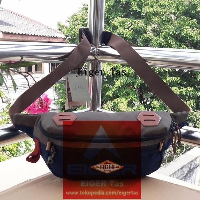 Tas Pinggang & Sling Bag Selempang Eiger 910003570 001 Navy Wanderdrif (Best Quality)